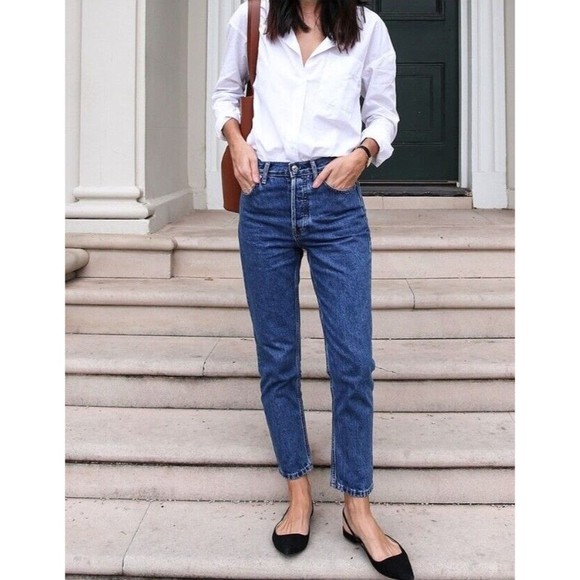 Everlane Denim - NWT Everlane Women 27 The Curvy 90's Cheeky Straight Med Blue Jean 100% Cotton